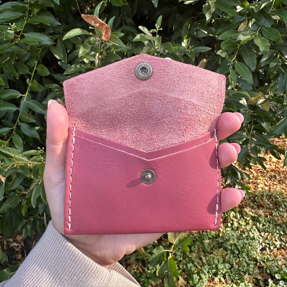 GUAVA 🩷 BNNU: Mini Envelope Wallet (Portland Leather Goods) - Picture 3 of 4
